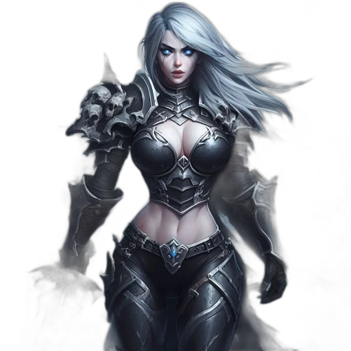 fantasy art, concept art, comic book art, photorealistic transparent PNG cut-out