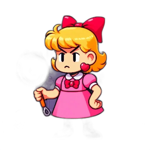 staff, dress, weapon, crown transparent PNG cut-out
