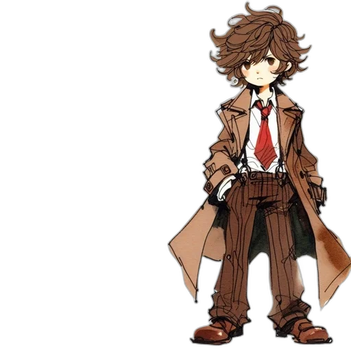 jacket, staff, concept art, pixel art transparent PNG cut-out