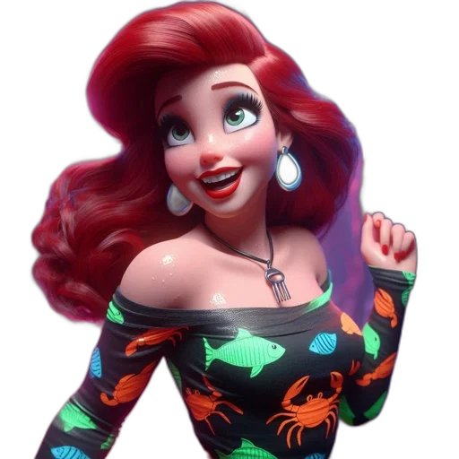 dress, jewelry, cartoon, 3d render transparent PNG cut-out