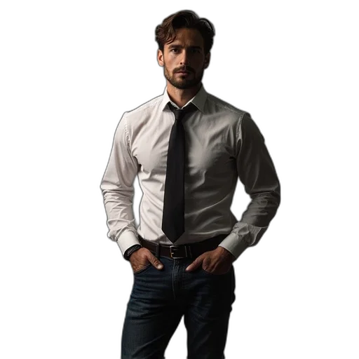 jacket, staff, photorealistic, concept art transparent PNG cut-out