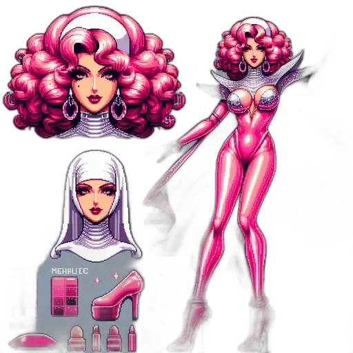 concept art, comic book art, fantasy art, pixel art transparent PNG cut-out