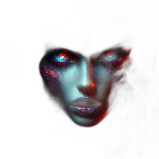 face, mask, creature, robot transparent PNG cut-out