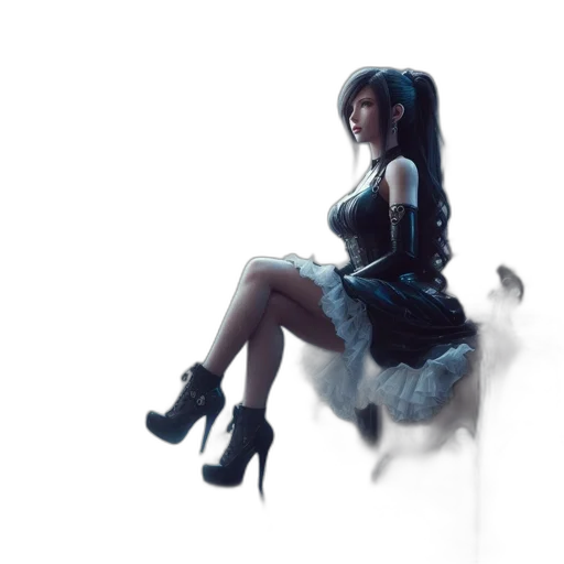 dress, concept art, fantasy art, photorealistic transparent PNG cut-out