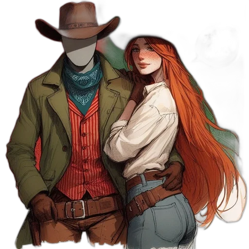 jacket, hat, mask, comic book art transparent PNG cut-out