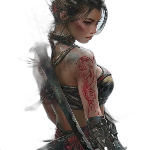 weapon, dress, dragon, sword transparent PNG cut-out