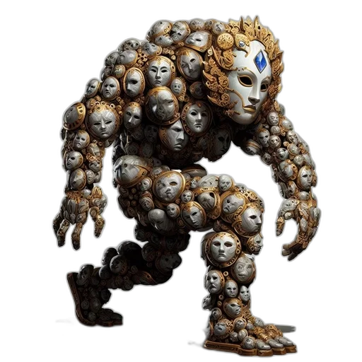 robot, creature, mask, animal transparent PNG cut-out