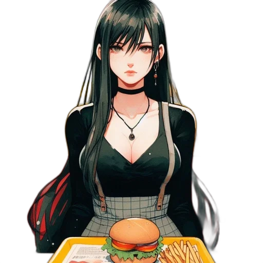 food, dress, face, staff transparent PNG cut-out