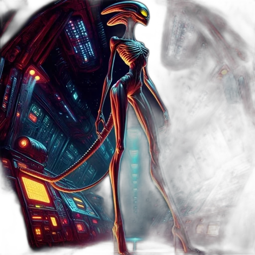 robot, mask, concept art, cyberpunk transparent PNG cut-out
