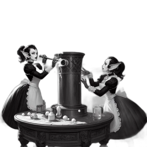 furniture, staff, dress, robot transparent PNG cut-out