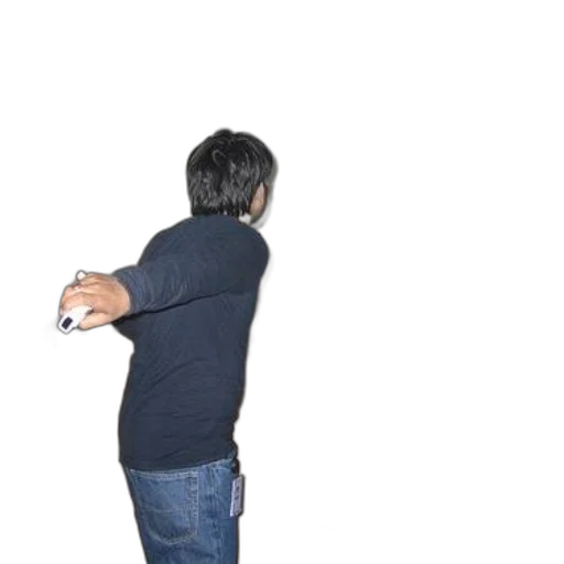 jacket, staff, weapon, robot transparent PNG cut-out