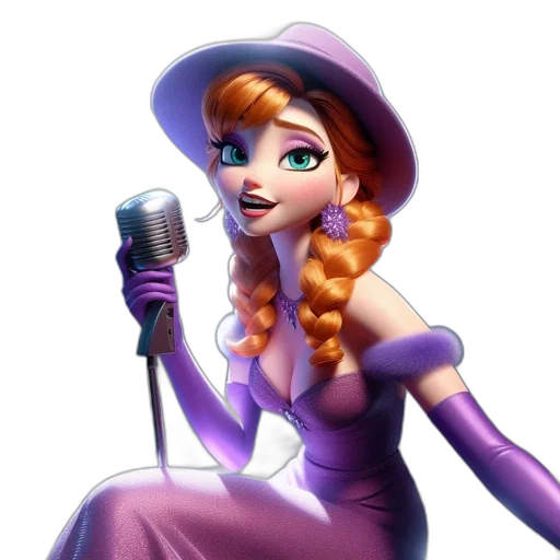 staff, hat, dress, cartoon transparent PNG cut-out