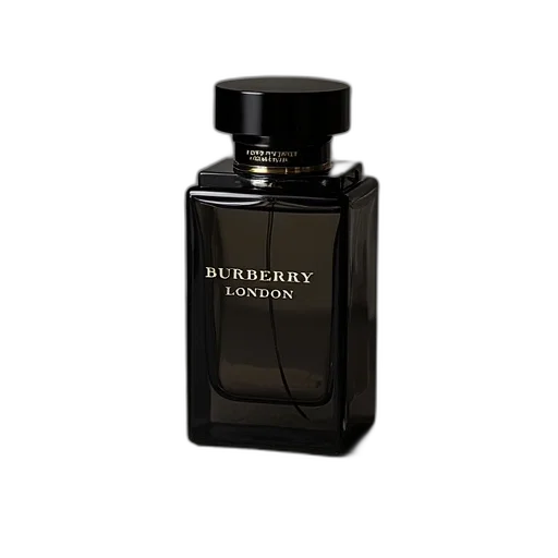 bottle, photorealistic, 3d render, burberry transparent PNG cut-out