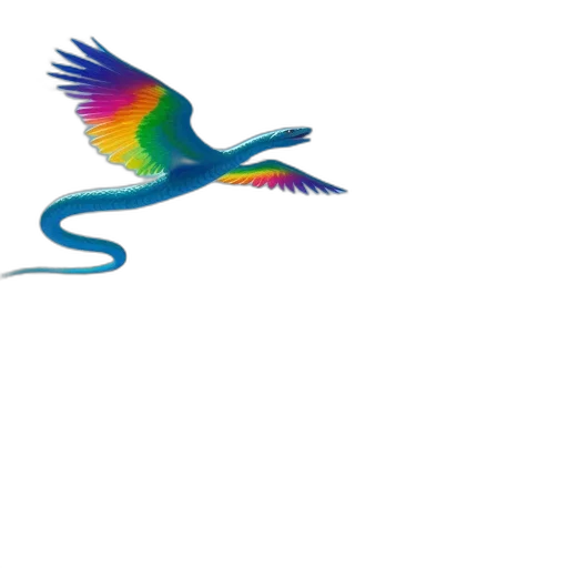 animal, staff, dragon, vaporwave transparent PNG cut-out