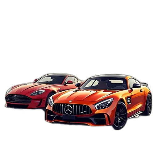 car, 3d render, photorealistic, concept art transparent PNG cut-out