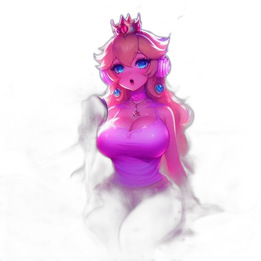 dress, crown, flower, creature transparent PNG cut-out