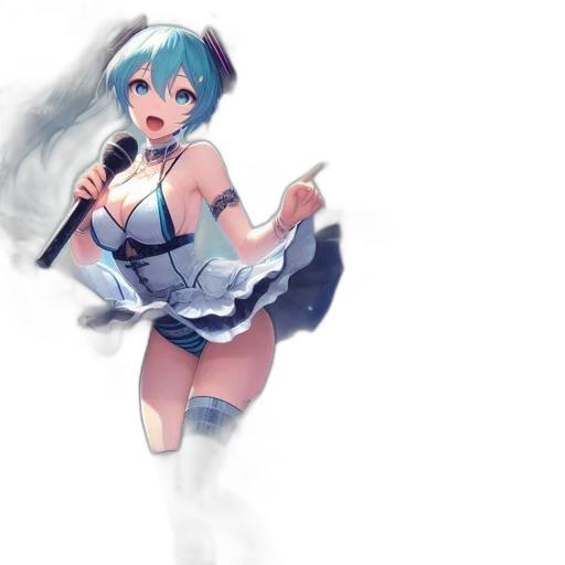 dress, robot, weapon, staff transparent PNG cut-out