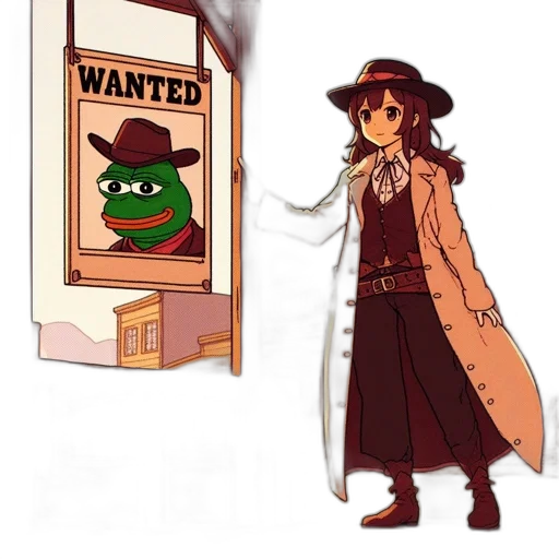 hat, jacket, weapon, creature transparent PNG cut-out