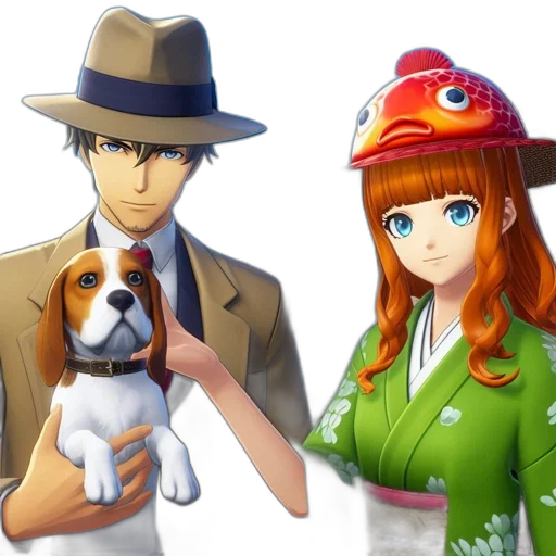 hat, staff, animal, concept art transparent PNG cut-out