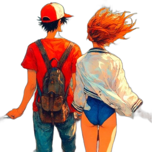 jacket, concept art, watercolor, comic book art transparent PNG cut-out