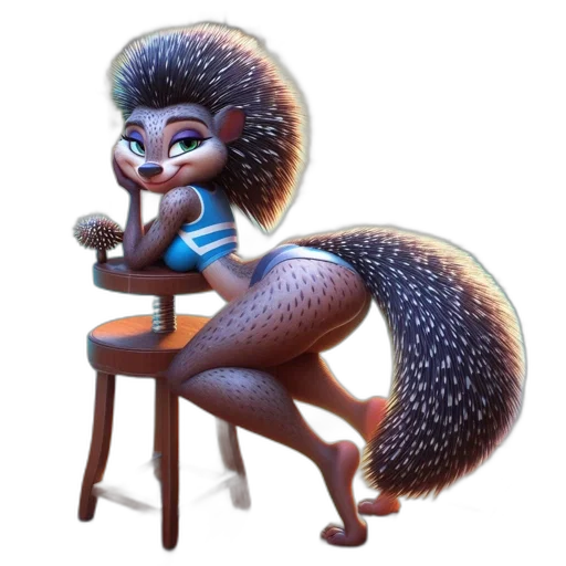 staff, animal, hair, creature transparent PNG cut-out