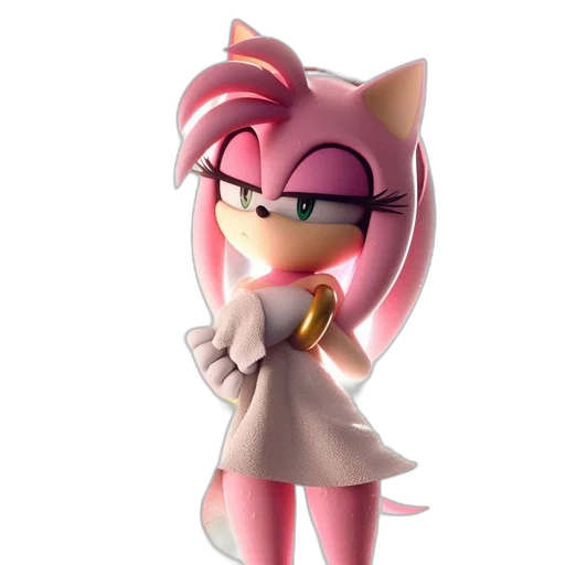 dress, staff, 3d render, concept art transparent PNG cut-out
