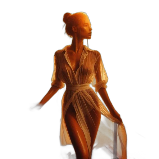 dress, staff, jewelry, concept art transparent PNG cut-out