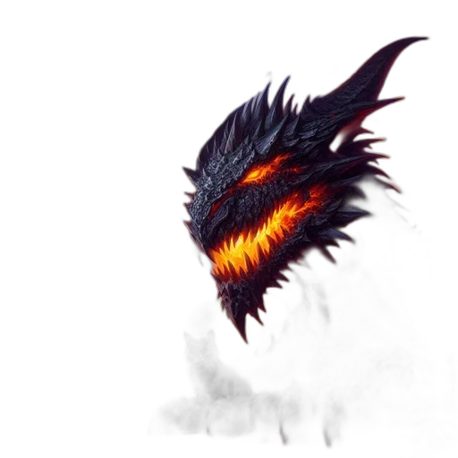 dragon, creature, mask, animal transparent PNG cut-out