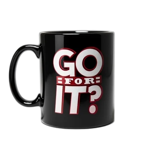 3d render, black, coffee, mug transparent PNG cut-out