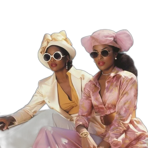 concept art, pastel, two, women transparent PNG cut-out