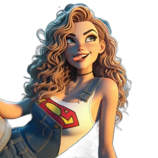 dress, comic book art, cartoon, concept art transparent PNG cut-out