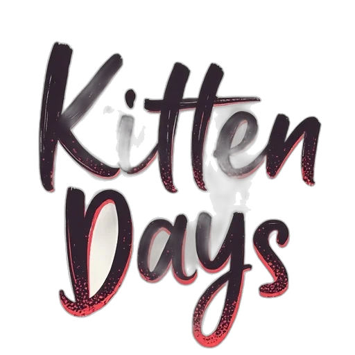 watercolor, 3d render, kitten, days transparent PNG cut-out