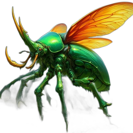 creature, animal, dragon, robot transparent PNG cut-out