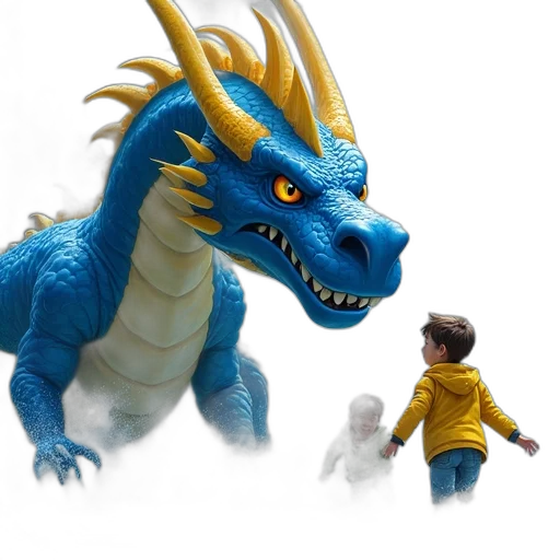 dragon, creature, 3d render, concept art transparent PNG cut-out