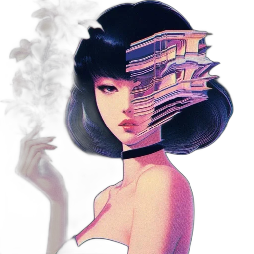 dress, mask, face, comic book art transparent PNG cut-out
