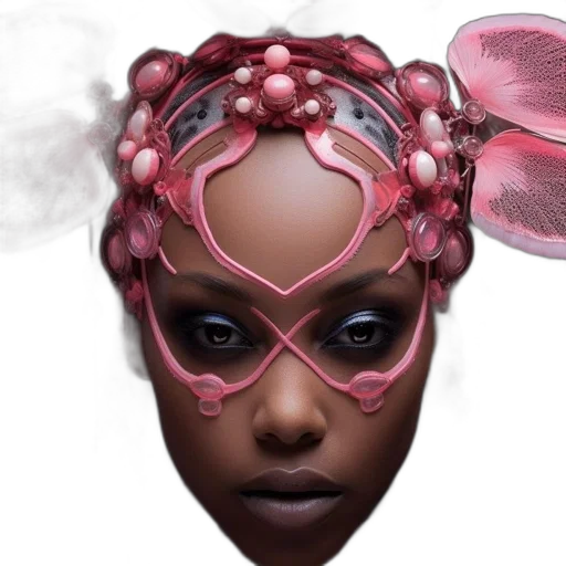 mask, face, crown, jewelry transparent PNG cut-out