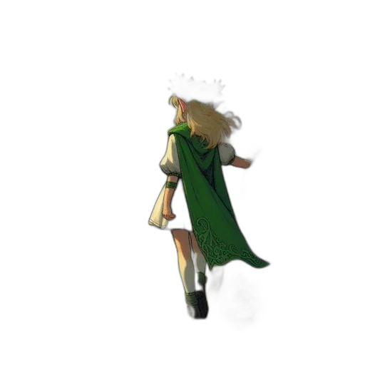 staff, sword, crown, dress transparent PNG cut-out