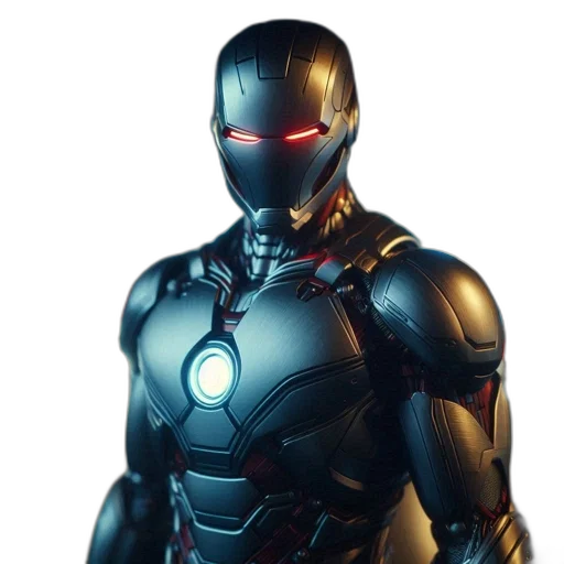 robot, 3d render, concept art, comic book art transparent PNG cut-out