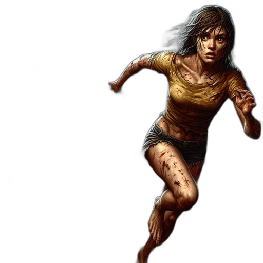 concept art, fantasy art, comic book art, photorealistic transparent PNG cut-out