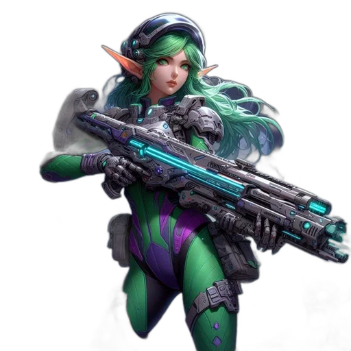 weapon, staff, robot, concept art transparent PNG cut-out