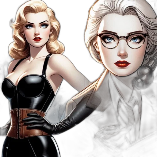 comic book art, concept art, cartoon, fantasy art transparent PNG cut-out