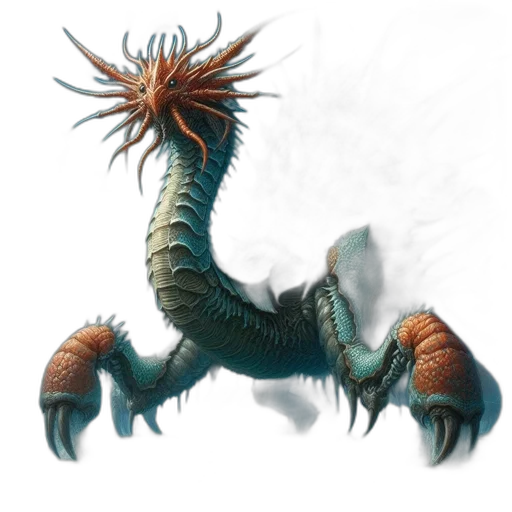 dragon, creature, animal, staff transparent PNG cut-out