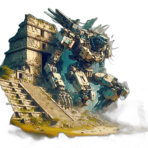 dragon, robot, weapon, concept art transparent PNG cut-out