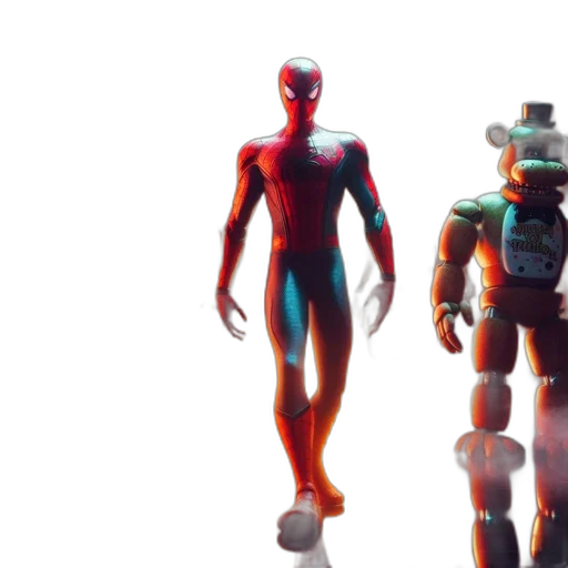 robot, concept art, 3d render, comic book art transparent PNG cut-out