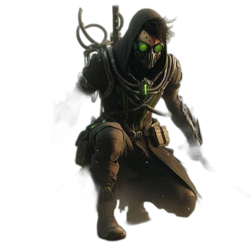 mask, staff, creature, weapon transparent PNG cut-out