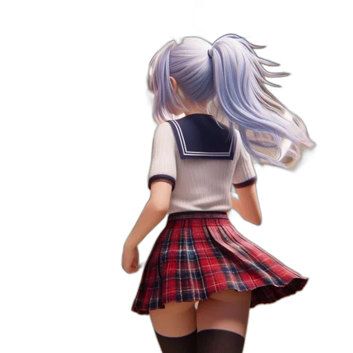 dress, hair, robot, jacket transparent PNG cut-out