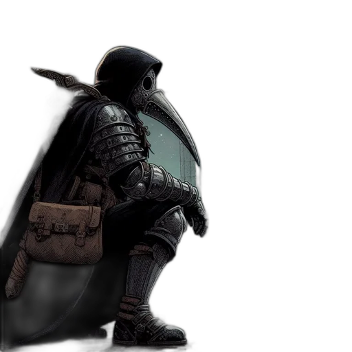 sword, mask, weapon, jacket transparent PNG cut-out