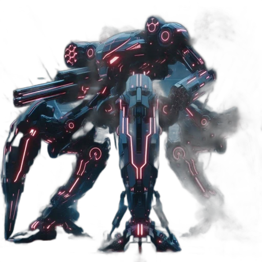 robot, weapon, creature, concept art transparent PNG cut-out
