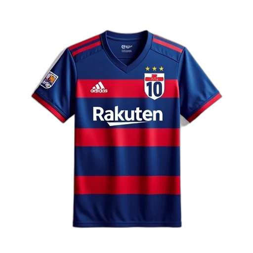 blue, red, striped, soccer transparent PNG cut-out