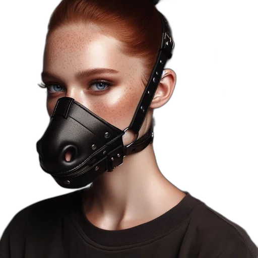 mask, face, cyberpunk, photorealistic transparent PNG cut-out